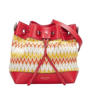 JIMMY CHOO Woven Crossbody Bag